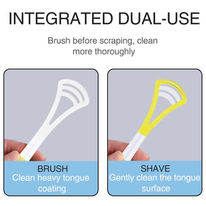 Oral Tongue Cleaner Brush Scraper Health Personal Care Dental Care Tongue Cleaner (1 Pc / Multicolor)