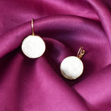 Elegant White Blossom Earrings Set