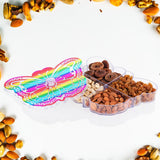 Butterfly Shape 4 Compartment Multipurpose Box | Dry Fruit Box (1 Pc)