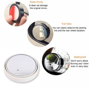 Car Blind Spot Side Mirror Round HD Glass Blindspot Mirror (1 Pc)