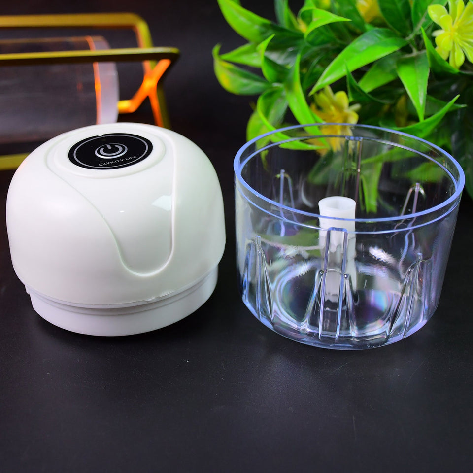 USB Rechargeable Mini Electric Garlic Machine / Chopper (300 Ml / 1 Pc)