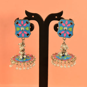 Exquisite Handcrafted Jumka Earring Set – Traditional Elegance Meets Modern Charm