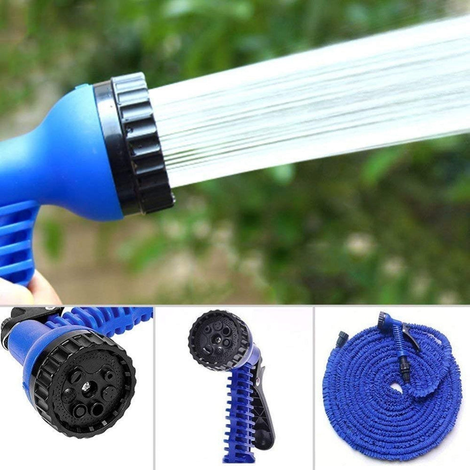 Expandable Magic Garden Hose with Spray Gun, 4 Metre Pipe 7 Spray Modes Nozzle (1 Set)