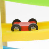 Car Racer Track Play set Wooden Click Clack Toys With 4 Mini Racers (1 Set)