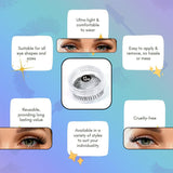 Artificial / Fake Eyelash Extensions Natural & Lightweight (1 Pc / 12 Mm)