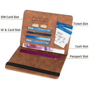 Passport Holder Cover PU Leather Travel Wallet case (1 Pc / 15×11 Cm)