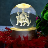 Ambaji 3D Crystal Ball lamps With Base (1 Pc)