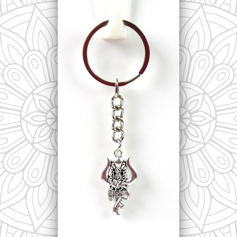 Mahadev Trishul with Durga Mata Keychain