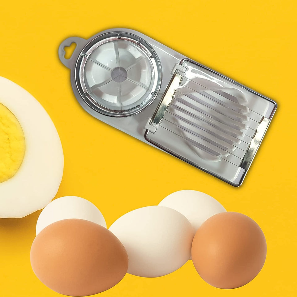 2 In 1 Egg Slicer, Egg Cutter For Hard Boiled Eggs