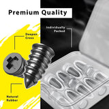 Tire Repair Rubber Nail Car Tire Repair Nails Tire Repair Rubber Screws, Black (10 Pcs Set)