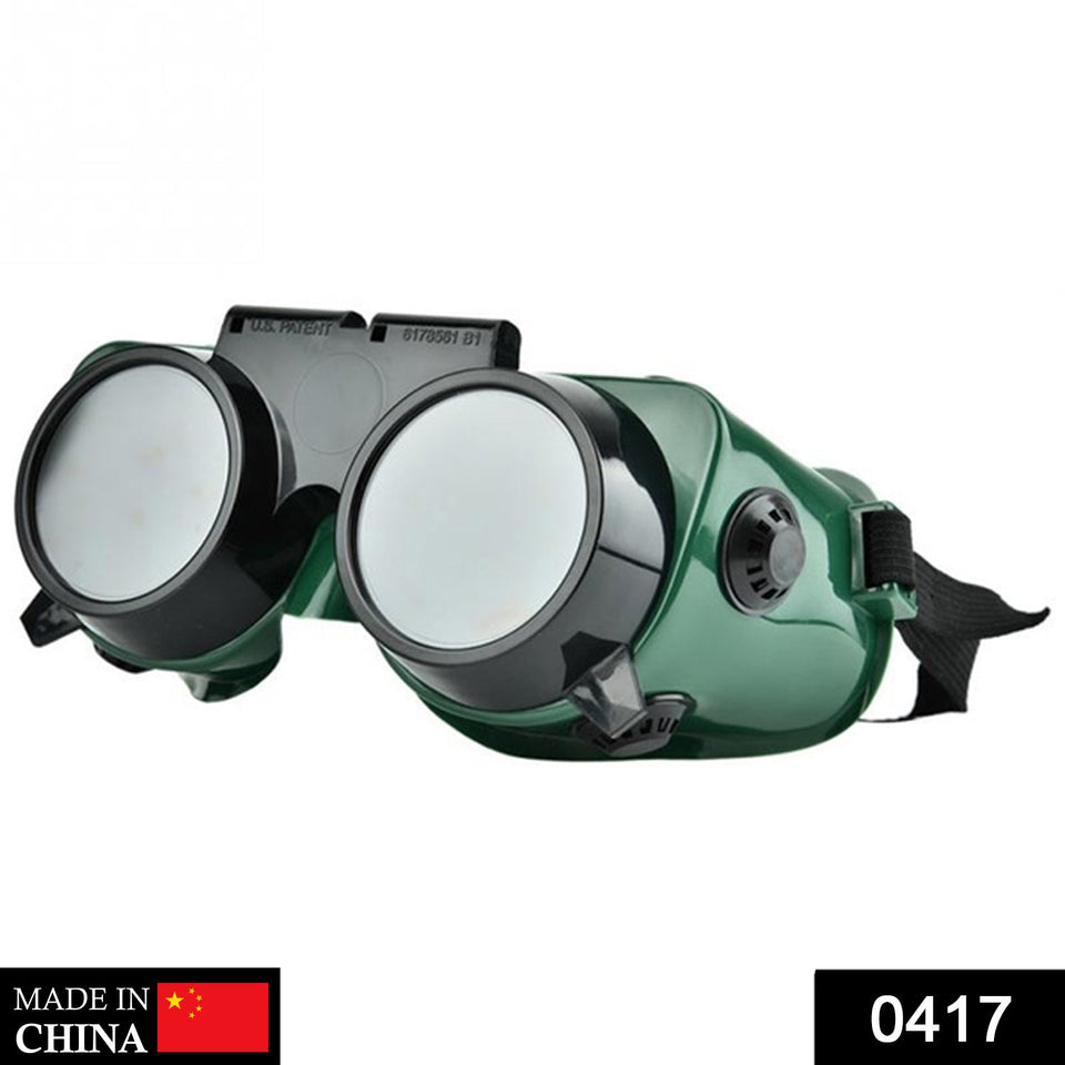 Welding Goggles (Dark Green, Large)