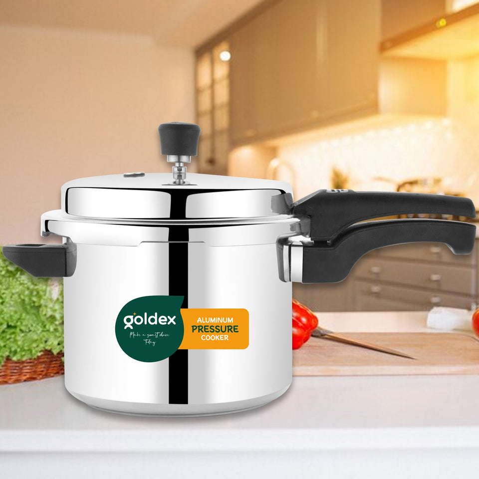 Aluminium Classic Goldex Pressure Cookers With Outer Lid (5 Litres / 5-Year warranty)