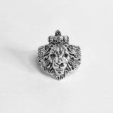 Majestic Silver color King Lion Ring