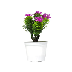 Flower Pot Artificial Decoration Plant | Natural Look & Plastic Material For Home , Hotels , Office & Multiuse Pot