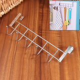 Steel Over The Door Wall Hanger 5 Hook Cabinet Rack (1 Pc)