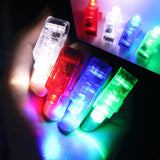 Light up Finger Tips, Clear Mini Rings, LED Glow Ring with Elastic Band (1 Pc)