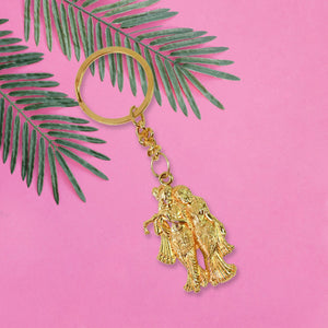 Radha Krishna Divine Keychain