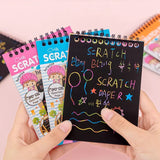 Colorful scratch paper book for kids, 10 sheets