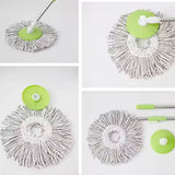 Round Shape Microfiber Spin Mop Replacement Head Refill (1 Pc)