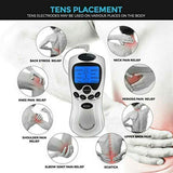 Multifunctional Massager, Health Care Digital Chinese Meridian Tens Therapy Massager Relax Body Muscle Acupuncture Machine 4 Electrode Pads & Charger Adapter and Cable, Physiotherapy, Electric Digital Therapy neck back Mane Massage