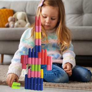 Bullet Blocks for Intelligent Kids Creative Bullets Shaped Building Blocks (Approx 88 Pcs)