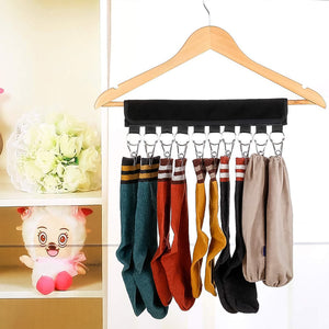 10 Clip Folding Clothes Hanger (1 Pc)