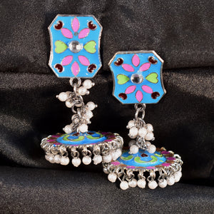 Exquisite Handcrafted Jumka Earring Set – Traditional Elegance Meets Modern Charm