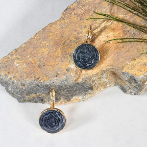 Dark Mystique Black Earring