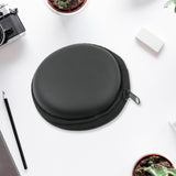 Cute Round Earphone Carrying Case - Multi-Use Pocket Pouch for Headphones, Cables, Coins, Airpods & More