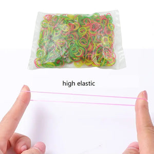 RUBBER BAND FOR OFFICE/HOME AND KITCHEN ACCESSORIES ITEM PRODUCTS, ELASTIC RUBBER BANDS, FLEXIBLE REUSABLE NYLON ELASTIC UNBREAKABLE, FOR STATIONERY, SCHOOL MULTICOLOR (0.5 Inch / 50 Gm)