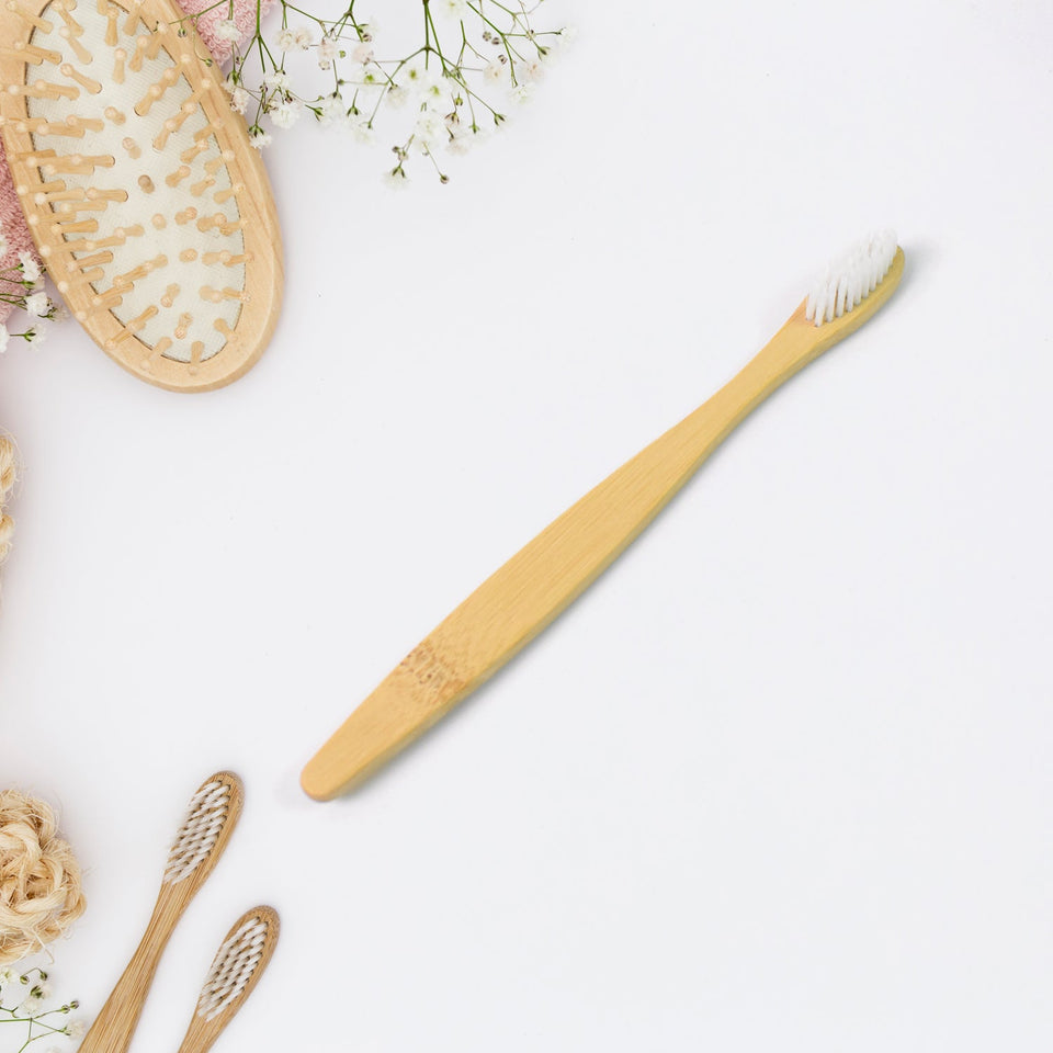 Wooden / Bamboo Brush Toothbrush Ultra Soft Bristles (1 Pc)