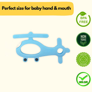 Silicone Helicopter Shape Teether for Baby (1 Pc / Mix Color)