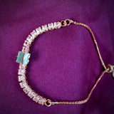 Stones Plated Flexible Bracelet