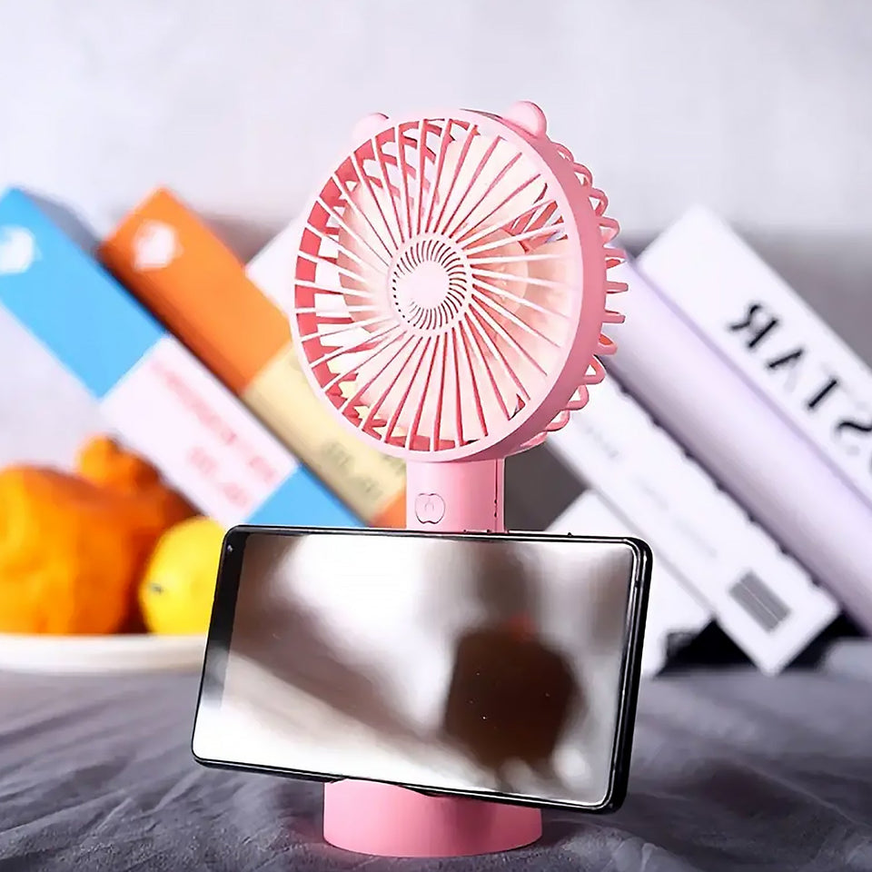 Portable Classic Hand Fan - 3-Speed Table Fan for Personal Desk, Suitable for Office, School, and Home Use (Battery Not Included)