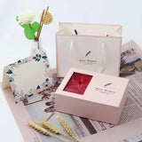 Jewellery Gift Box with Lids & Roses Packaging Box with 6 Roses (1 Set)