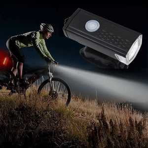 USB Rechargeable Bicycle Front Light (1 Pc)