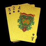 Gold Plated Poker Playing Cards (Golden)