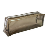 Plastic Transparent Pencil Pouch With Zipper (1 Pc)