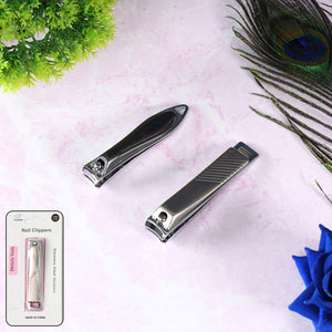 Stainless Steel Folding Portable Large Nail Clippers with Nail File (1 Pc / Mix Design)