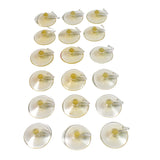 Transparent Rubber Vacuum Sucker, Suction Cup Hooks (18 Pcs Set)