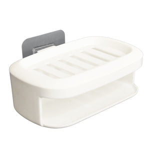 Soap Box With Sponge Dual-use Soap Holder (2 Pc Set / With Adhesive Hook)