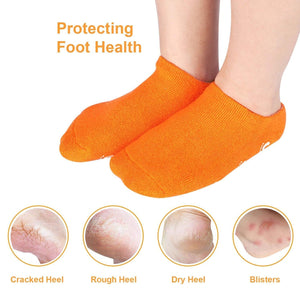 Silicon Socks Heel for Crack Spa Gel Socks (1 Pair / Mix Color)