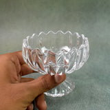 Glass Ice Cream Bowls Glass Dessert Cups for Sundae (6 pcs)