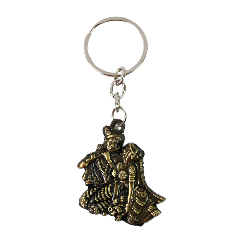 Divine Radha Krishna Keychain