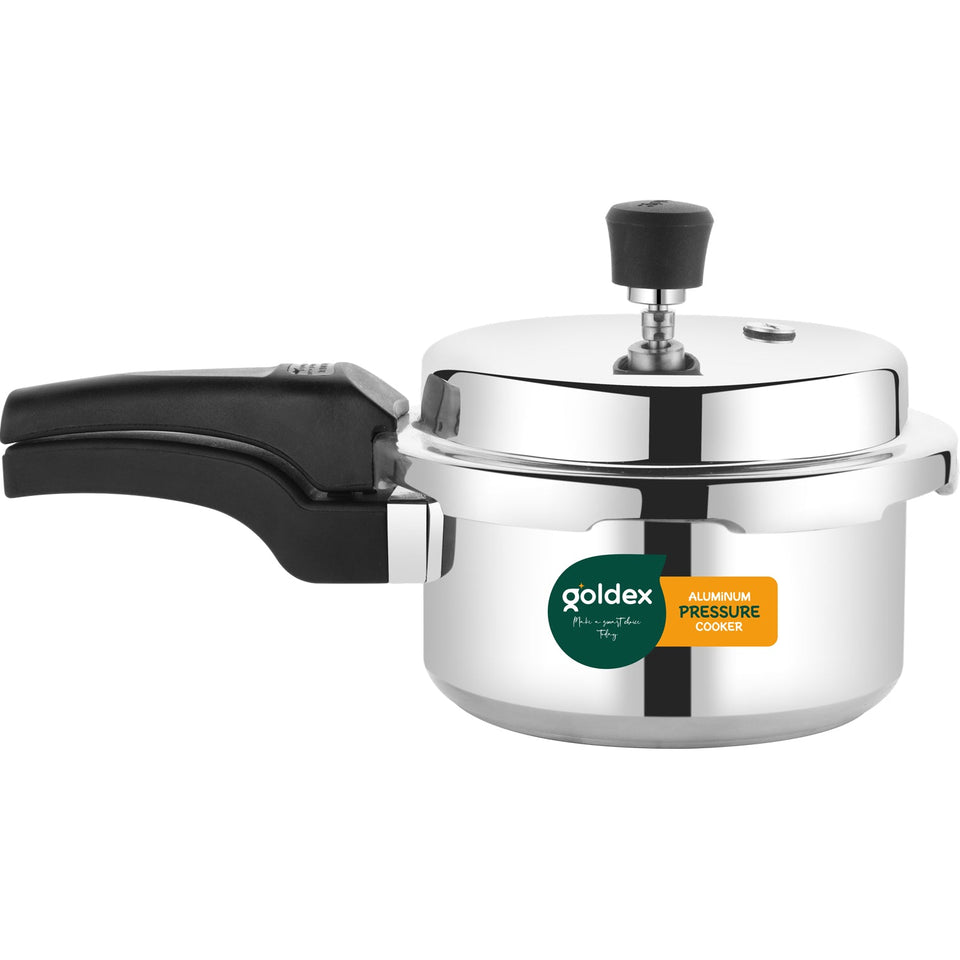 Aluminium Unique Goldex Pressure Cookers With Outer Lid (2 Litres / 5-Year warranty)