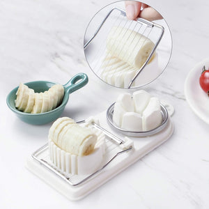 2 In 1 Egg Slicer, Egg Cutter For Hard Boiled Eggs