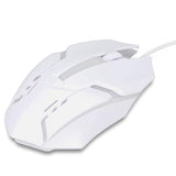 USB Wired Mouse, Gaming Mouse Colorful / Lighting Luminous  (1 Pc / Wihte)