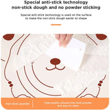 3 In1 Silicone Baking Mat With Wooden Belan & Cake Scraper (3 Pcs Set / 65×45 CM)