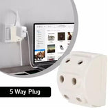 5-Way 2 Pin Multi-Plug Socket / Converter (1 Pc)