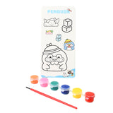 Kids Art Painting Kit Water Color, Cartoon Printed Board & Brush (9 Pcs Set)